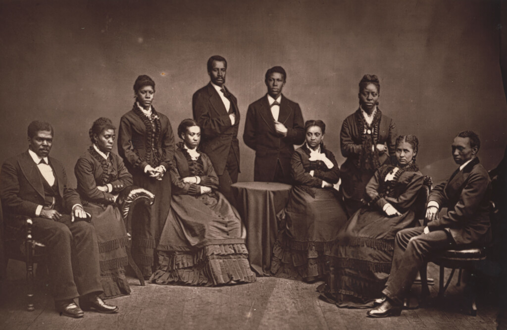 Original photograph of 10 member Jubilee singers group
