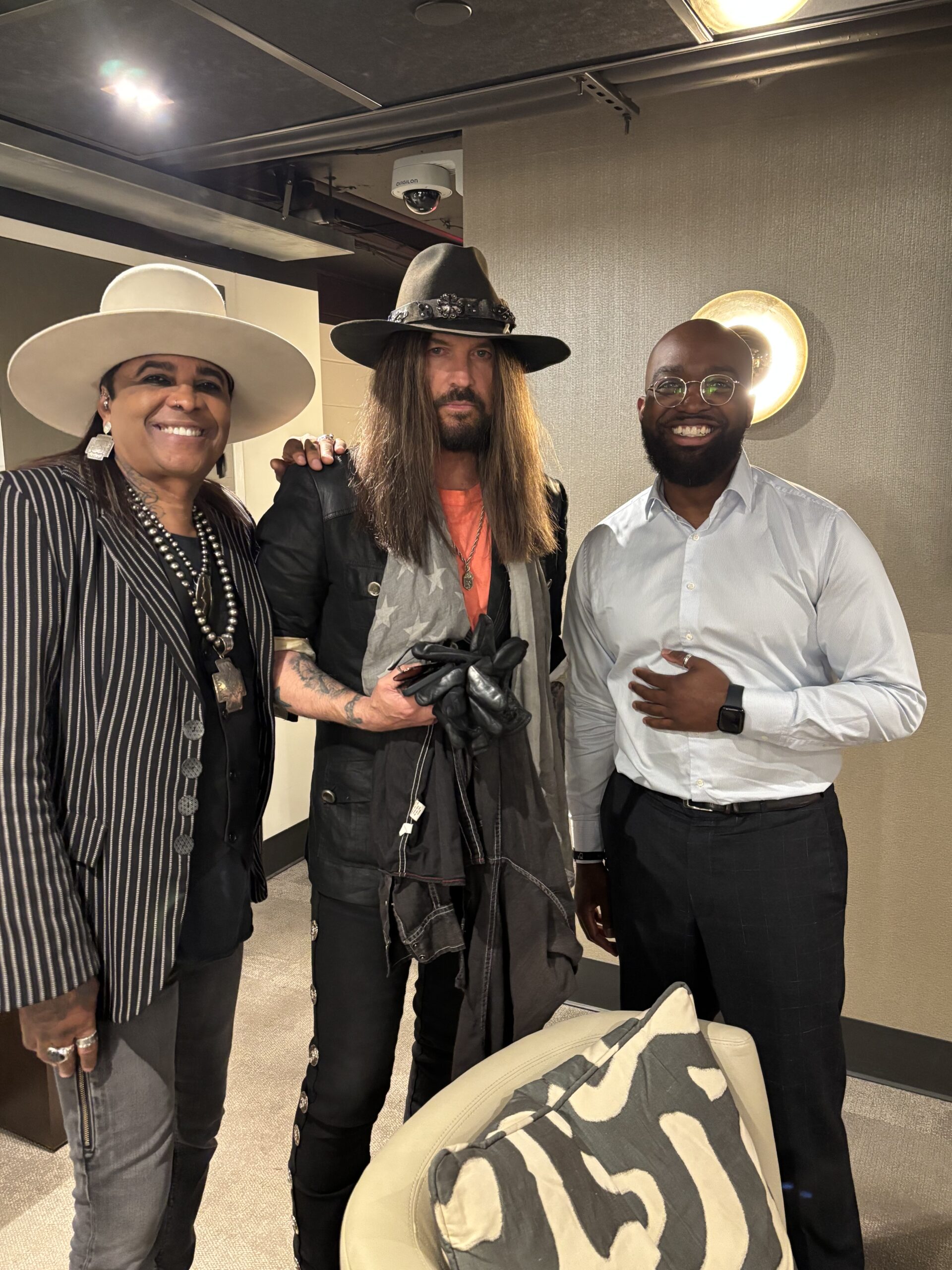 Photo of Micki Free, Billy Ray Cyrus, and Dexter Evans of NMAAM
