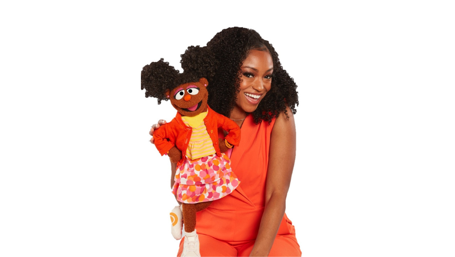 Megan Piphus marketing photo with Puppet