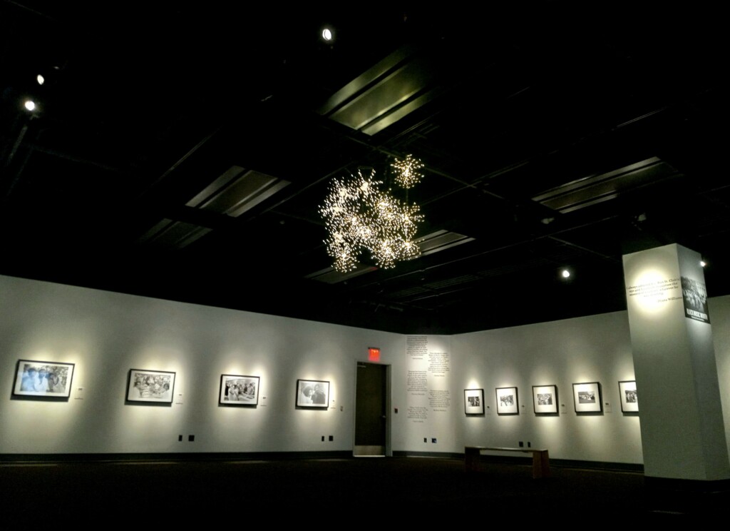 wide shot of framed photos in Feature Gallery