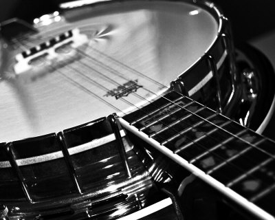 image of stylized banjo