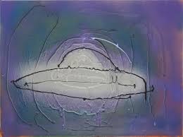 painting of ufo aircraft