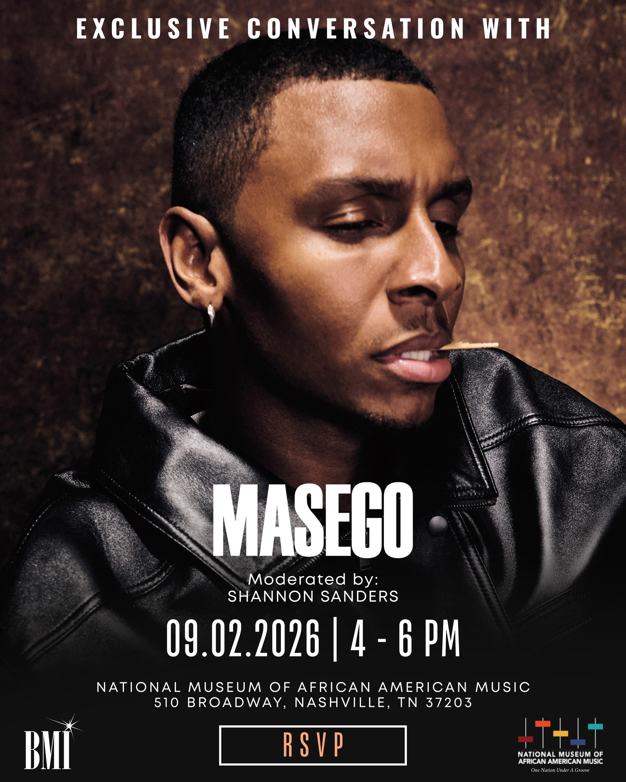 Masego BMI and NMAAM event flyer